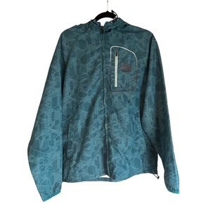 Ecko Function Men’s Windbreaker Rain‎ Jacket Blue Size Medium
